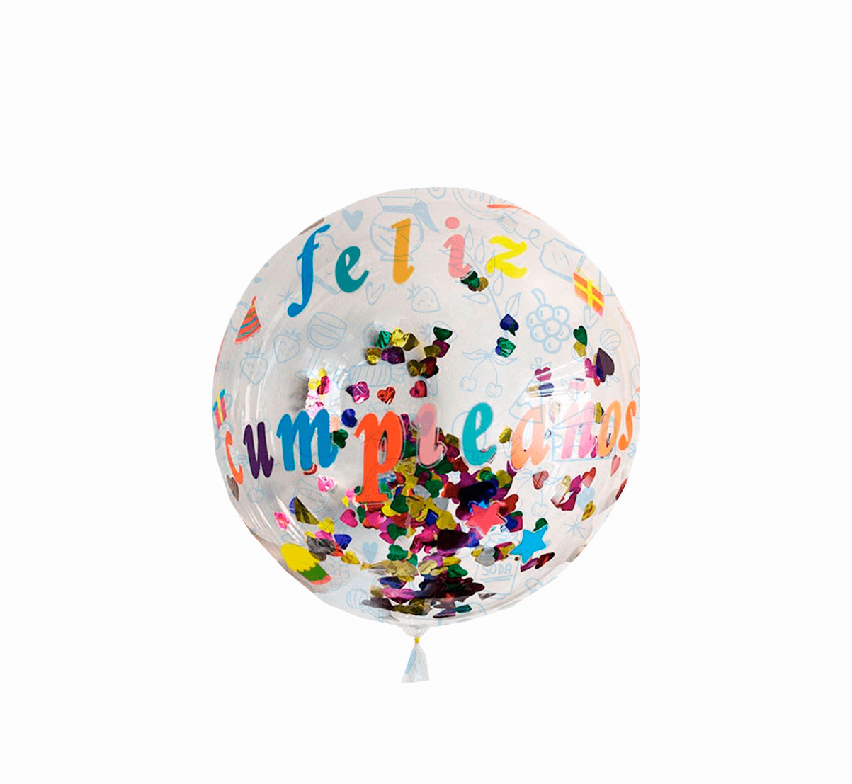 Globo Transparente Feliz Cumpleaños