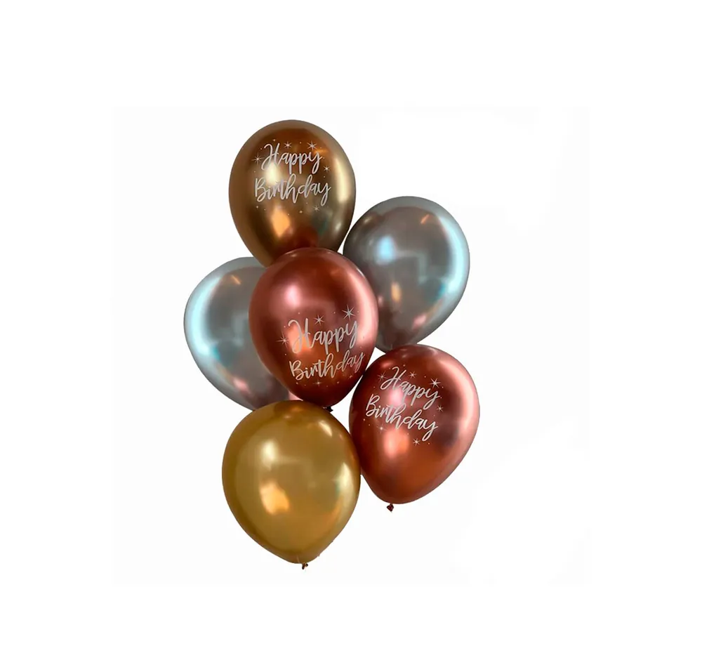 Globos de Helio Metalizado Happy Birthday