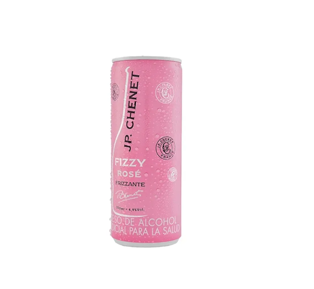 Vino espumoso en lata rosado